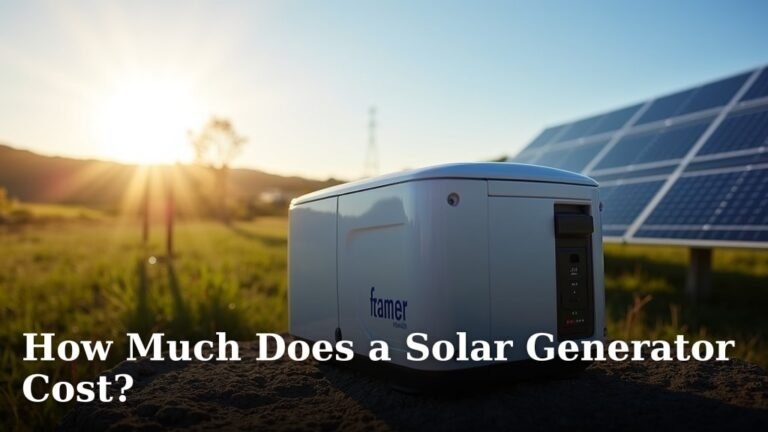 How Much Does a Solar Generator Cost?