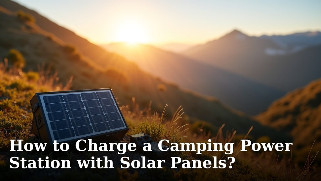 How to Charge a Camping Power Station with Solar Panels?