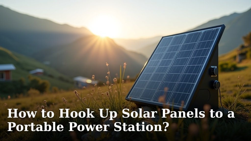 How to Hook Up Solar Panels to a Portable Power Station?