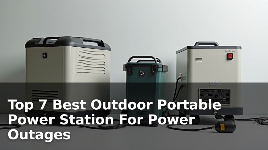 Top 7 Best Outdoor Portable Power Station For Power Outages