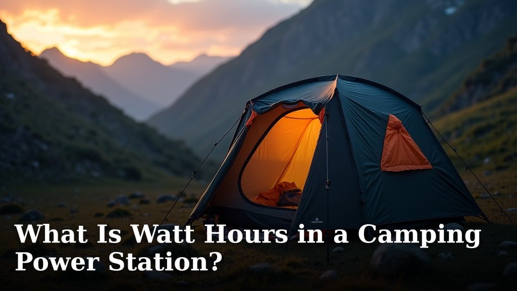 What Is Watt Hours in a Camping Power Station?