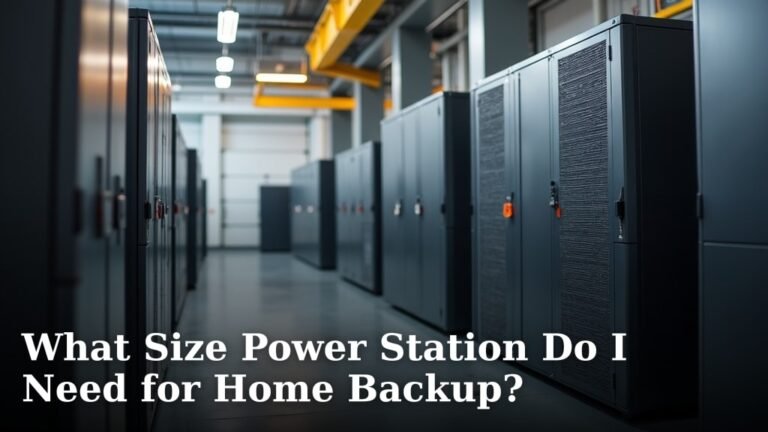 What Size Power Station Do I Need for Home Backup?