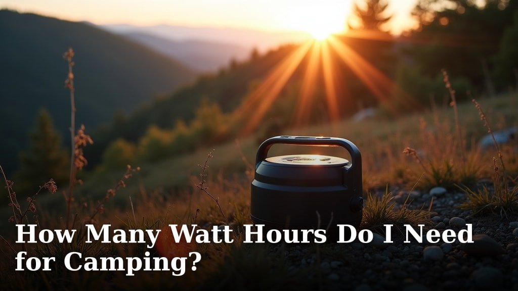 How Many Watt Hours Do I Need for Camping?