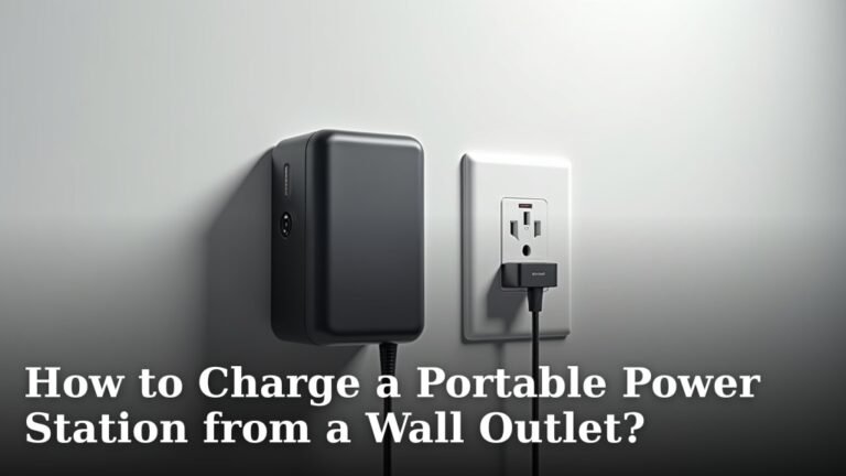 How to Charge a Portable Power Station from a Wall Outlet?