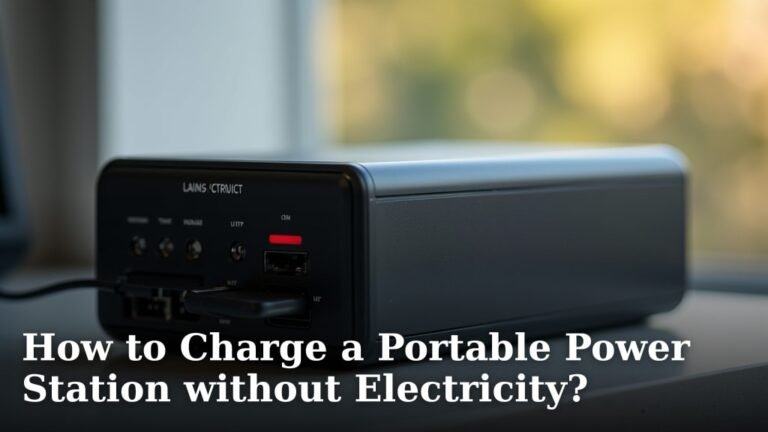 How to Charge a Portable Power Station without Electricity?