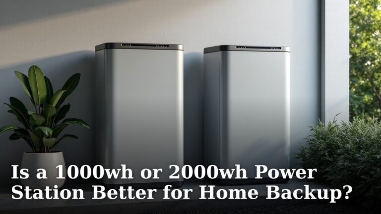 Is a 1000wh or 2000wh Power Station Better for Home Backup?