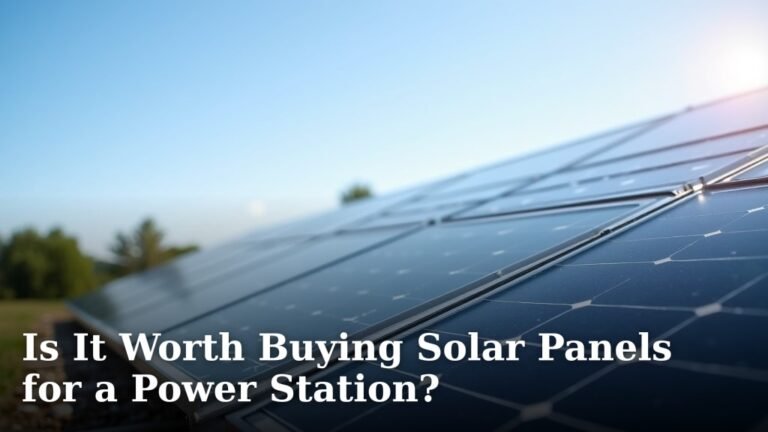 Is It Worth Buying Solar Panels for a Power Station?