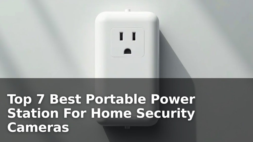 Top 7 Best Portable Power Station For Home Security Cameras