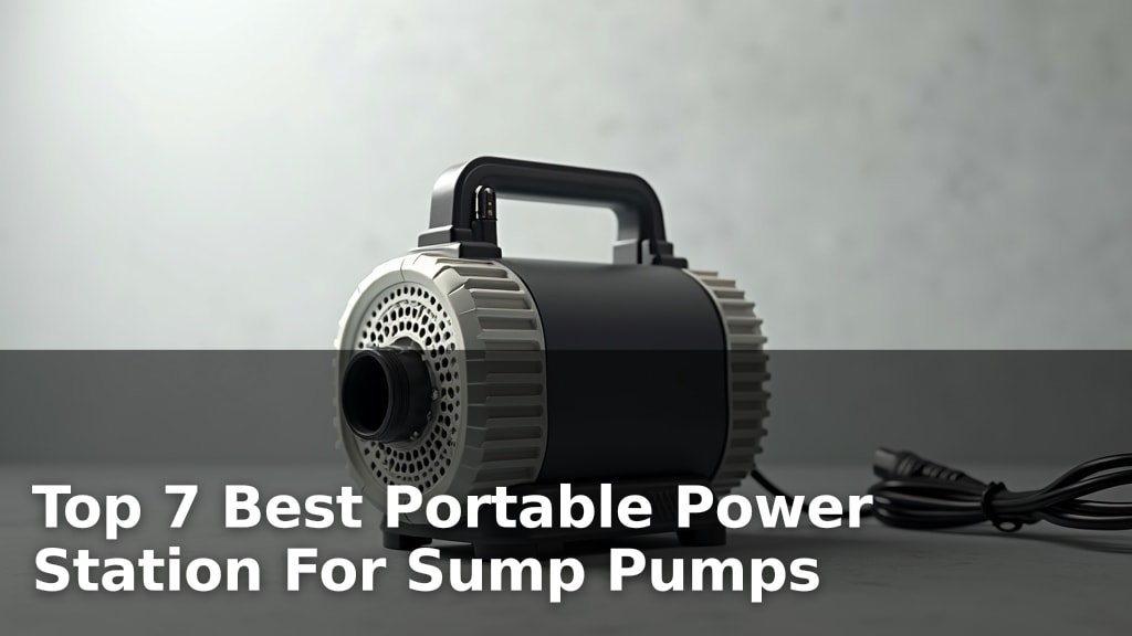 Top 7 Best Portable Power Station For Sump Pumps