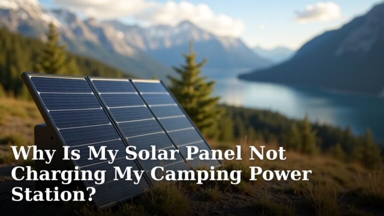 Why Is My Solar Panel Not Charging My Camping Power Station?