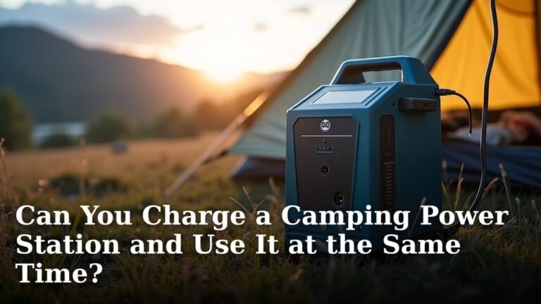 Can You Charge a Camping Power Station and Use It at the Same Time?