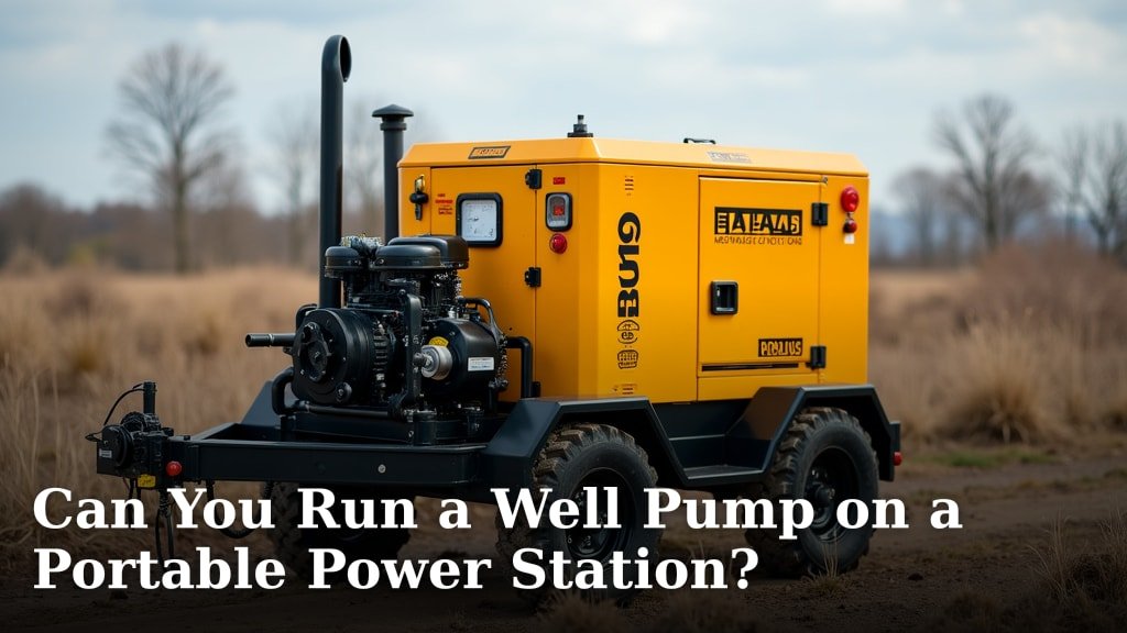 Can You Run a Well Pump on a Portable Power Station?