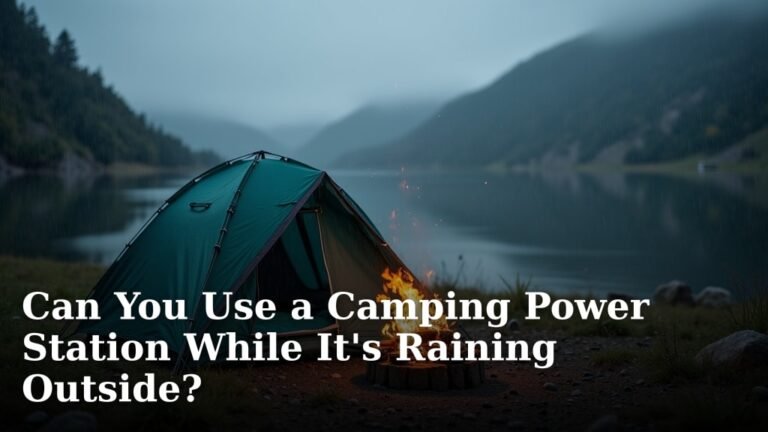 Can You Use a Camping Power Station While It's Raining Outside?