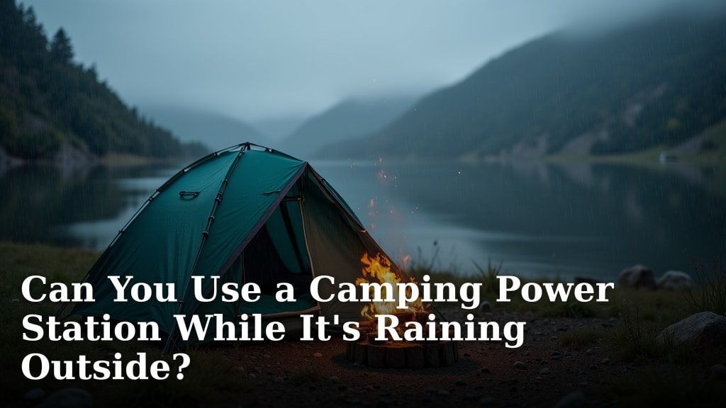 Can You Use a Camping Power Station While It's Raining Outside?