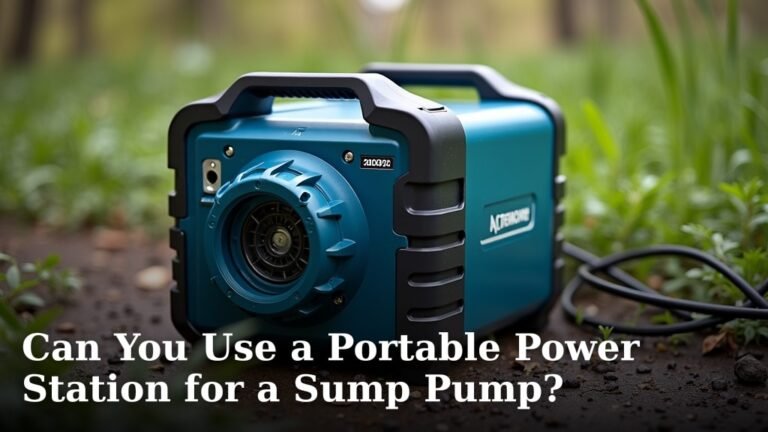 Can You Use a Portable Power Station for a Sump Pump?