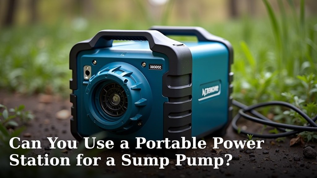 Can You Use a Portable Power Station for a Sump Pump?