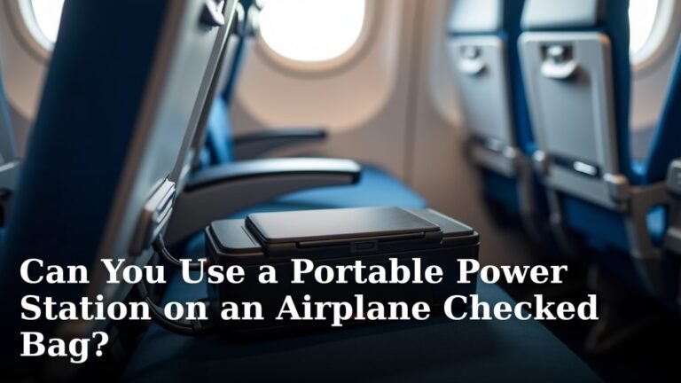 Can You Use a Portable Power Station on an Airplane Checked Bag?