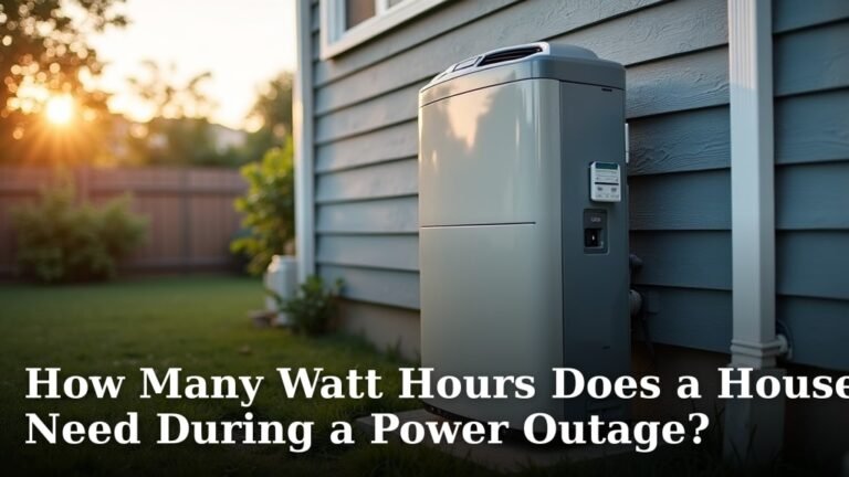 How Many Watt Hours Does a House Need During a Power Outage?
