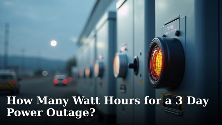 How Many Watt Hours for a 3 Day Power Outage?
