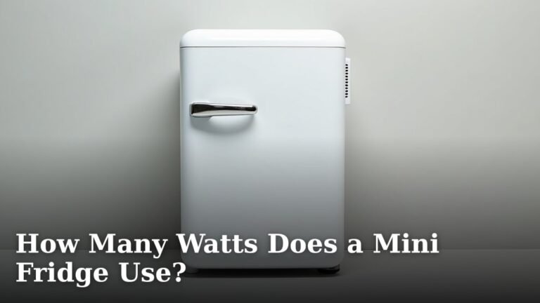 How Many Watts Does a Mini Fridge Use?