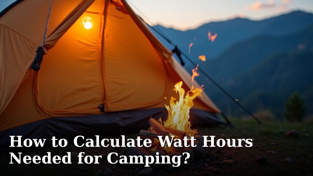 How to Calculate Watt Hours Needed for Camping?