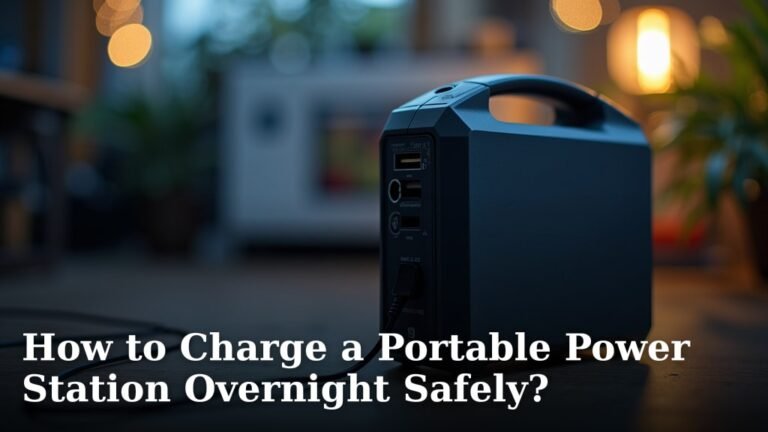 How to Charge a Portable Power Station Overnight Safely?