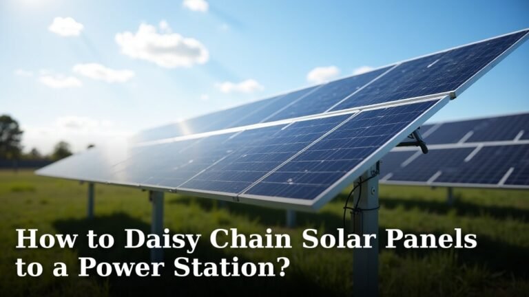 How to Daisy Chain Solar Panels to a Power Station?