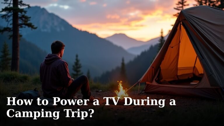 How to Power a TV During a Camping Trip?