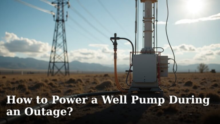 How to Power a Well Pump During an Outage?