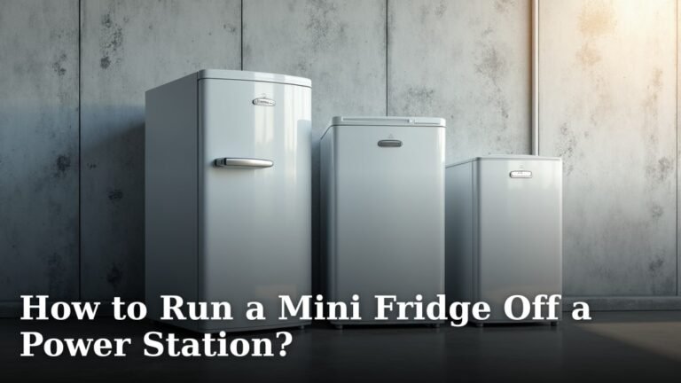 How to Run a Mini Fridge Off a Power Station?