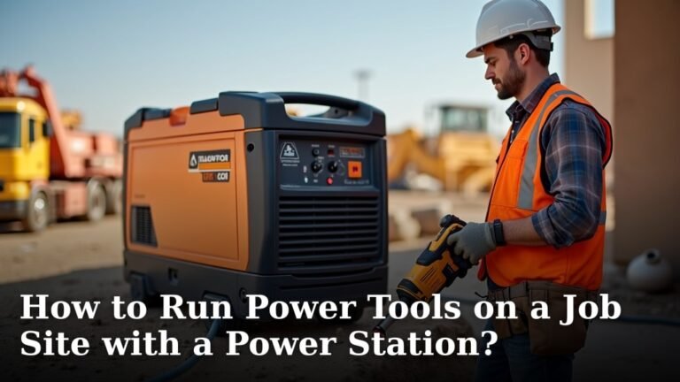 How to Run Power Tools on a Job Site with a Power Station?