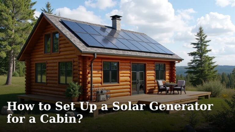How to Set Up a Solar Generator for a Cabin?