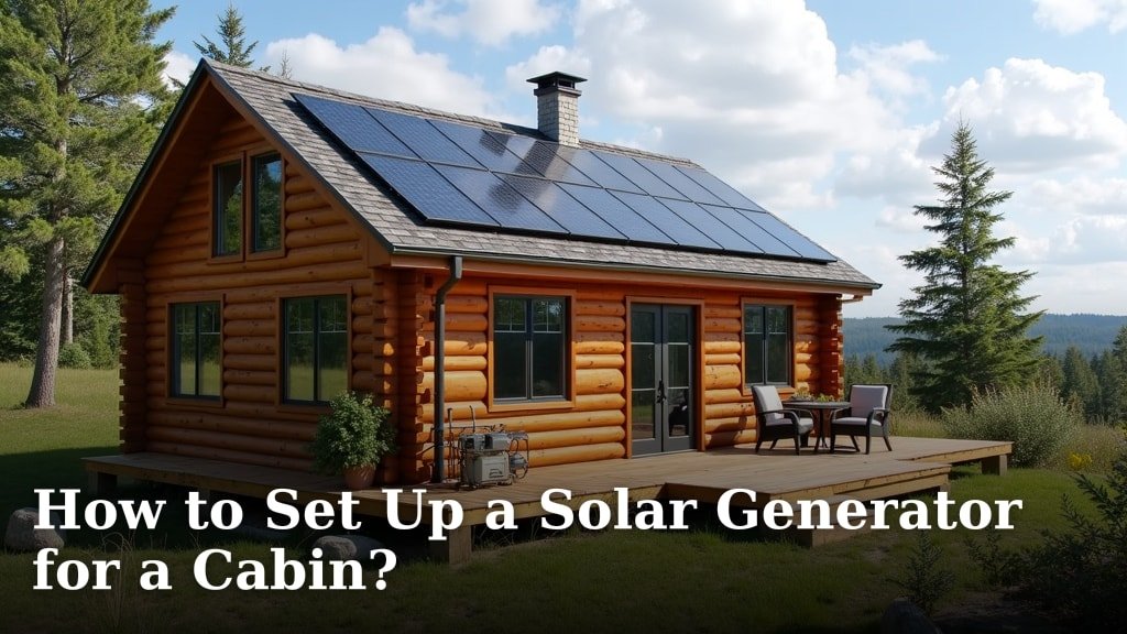 How to Set Up a Solar Generator for a Cabin?
