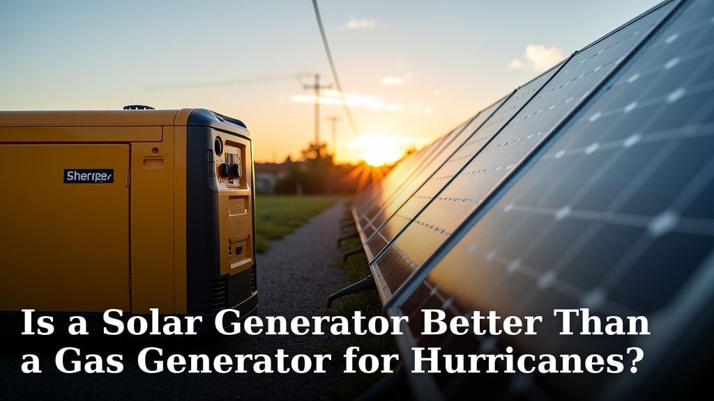 Is a Solar Generator Better Than a Gas Generator for Hurricanes?