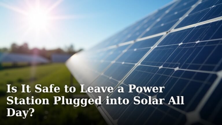 Is It Safe to Leave a Power Station Plugged into Solar All Day?