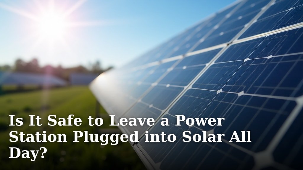 Is It Safe to Leave a Power Station Plugged into Solar All Day?