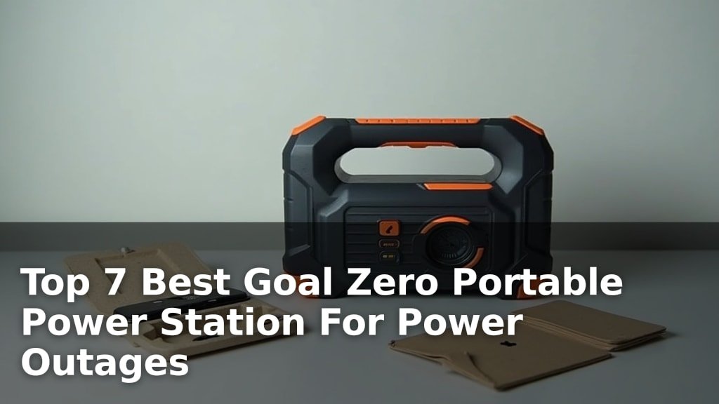 Top 7 Best Goal Zero Portable Power Station For Power Outages