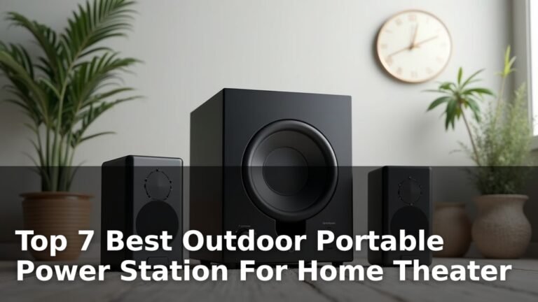 Top 7 Best Outdoor Portable Power Station For Home Theater