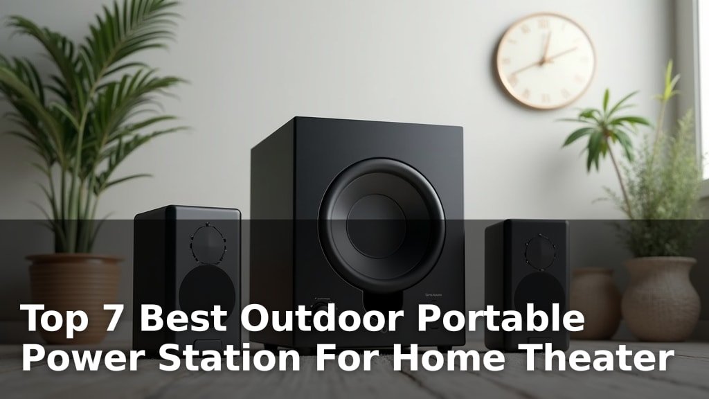 Top 7 Best Outdoor Portable Power Station For Home Theater