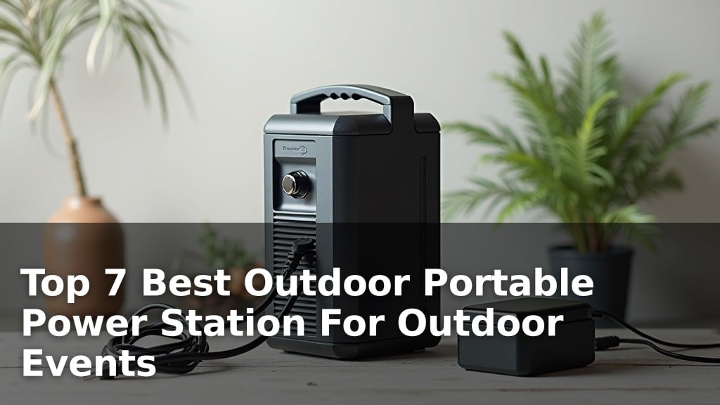 Top 7 Best Outdoor Portable Power Station For Outdoor Events