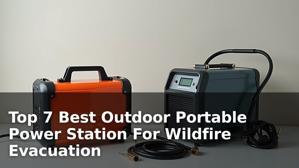 Top 7 Best Outdoor Portable Power Station For Wildfire Evacuation