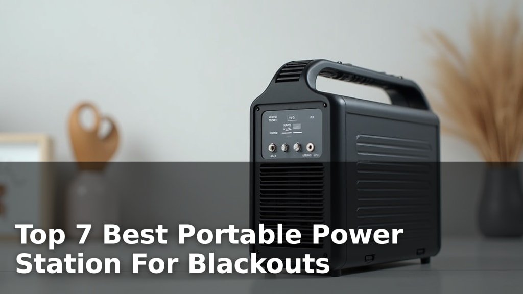 Top 7 Best Portable Power Station For Blackouts