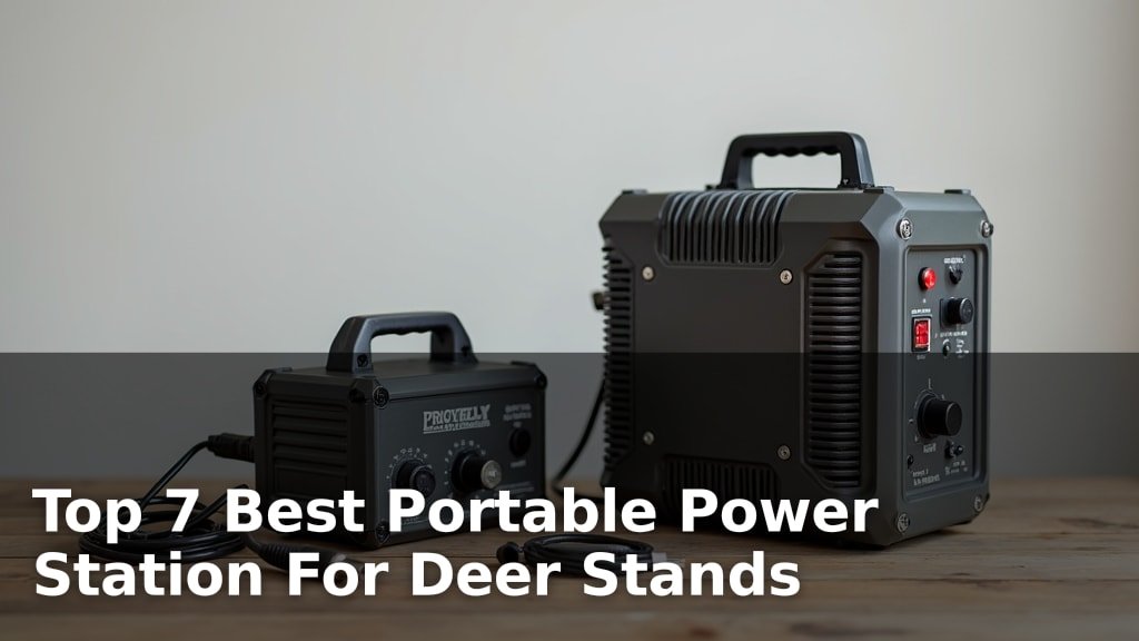 Top 7 Best Portable Power Station For Deer Stands