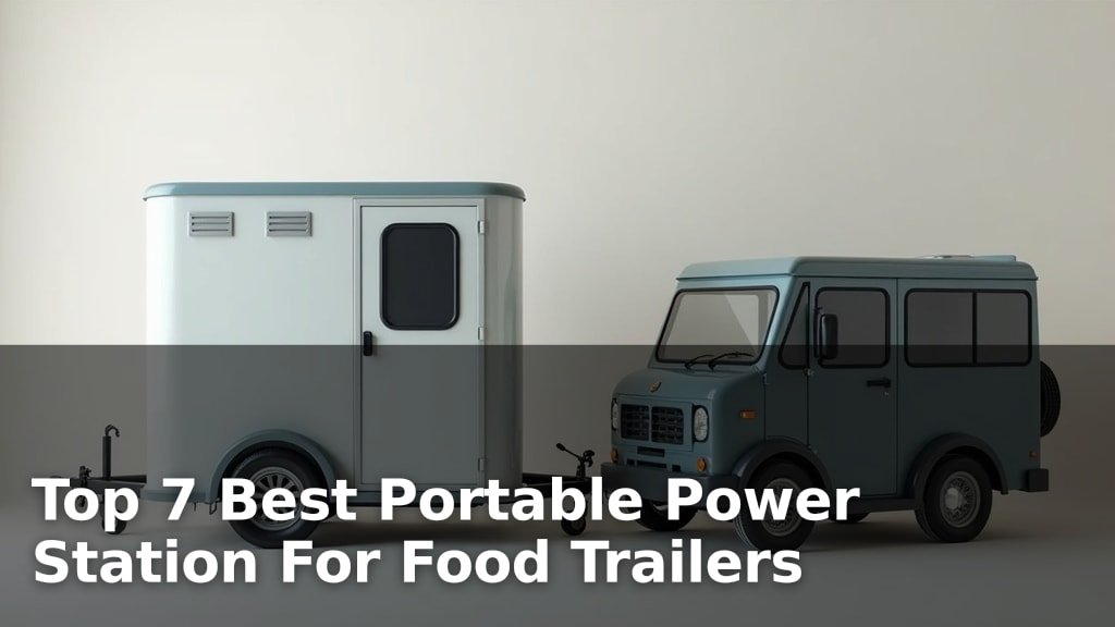 Top 7 Best Portable Power Station For Food Trailers