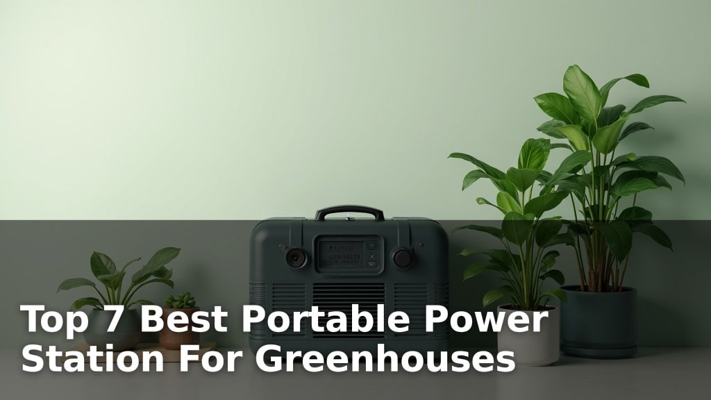 Top 7 Best Portable Power Station For Greenhouses