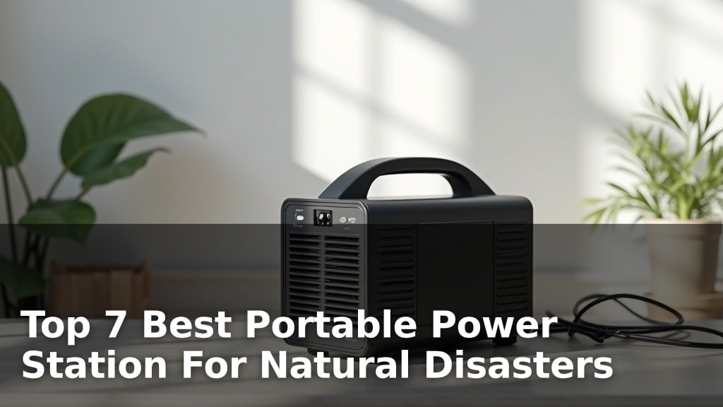 Top 7 Best Portable Power Station For Natural Disasters