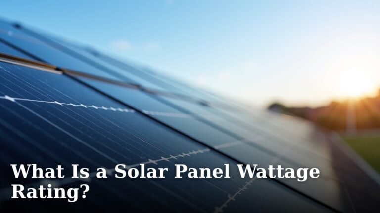 What Is a Solar Panel Wattage Rating?