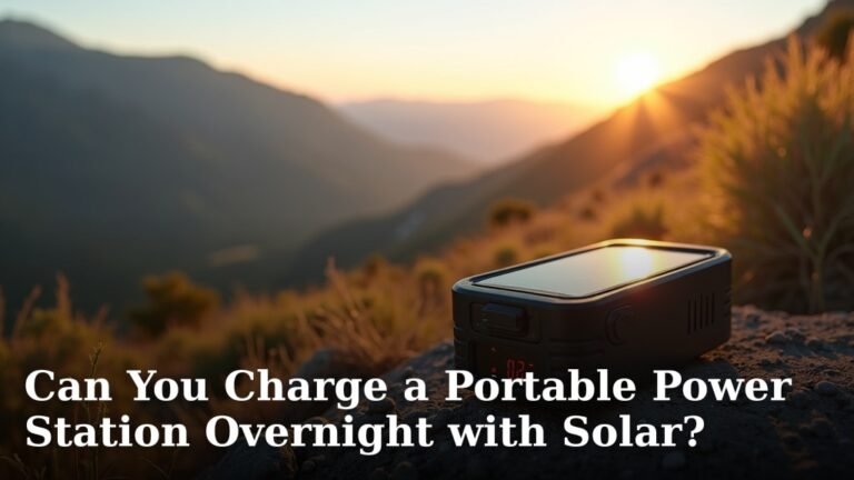 Can You Charge a Portable Power Station Overnight with Solar?