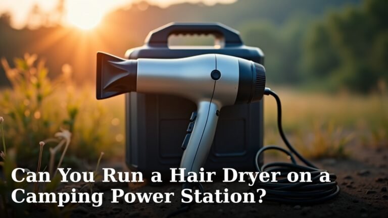 Can You Run a Hair Dryer on a Camping Power Station?