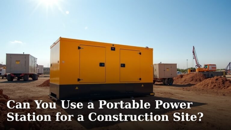 Can You Use a Portable Power Station for a Construction Site?